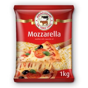 The Three Cows Shredded Mozzarella Cheese 1 kg