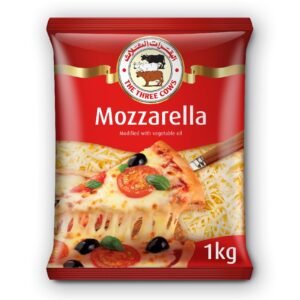 The Three Cows Shredded Mozzarella Cheese 1 kg